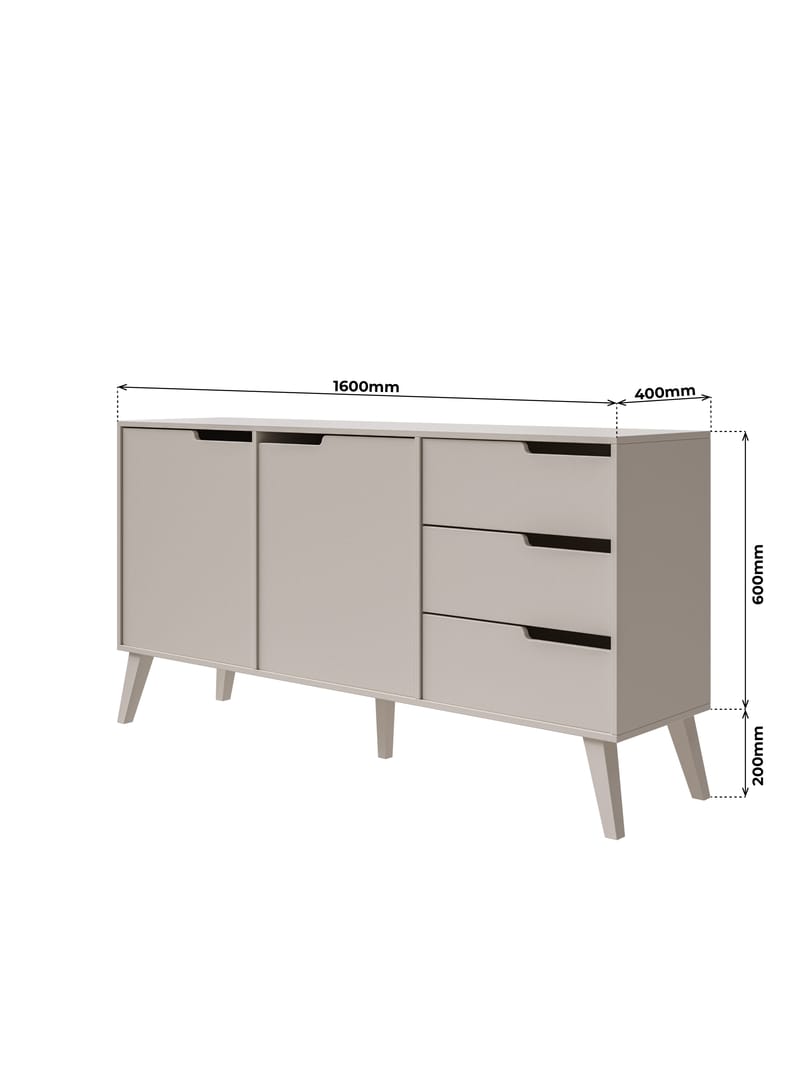 Zelto Skænk 160 cm - Kashmir - Opbevaring - Opbevaringsmøbler - Skænke & sideboards