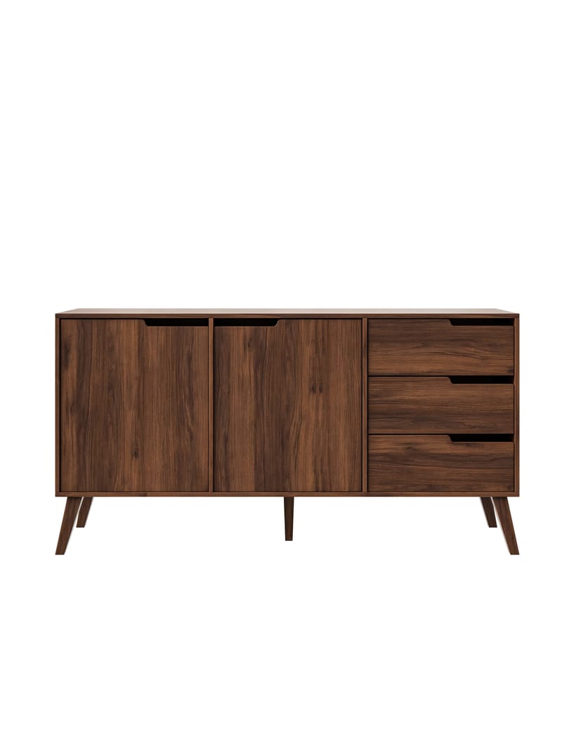 Zelto Skænk 160 cm - Warmia valnød - Opbevaring - Opbevaringsmøbler - Skænke & sideboards
