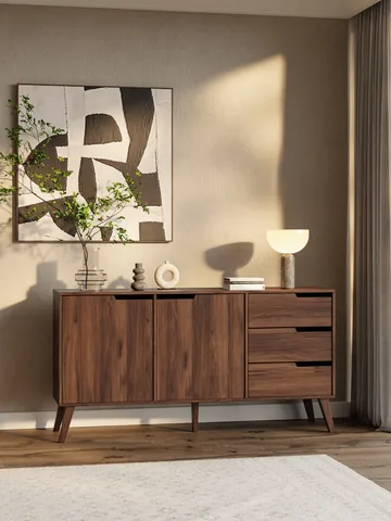 Zelto Skænk 160 cm - Warmia valnød - Opbevaring - Opbevaringsmøbler - Skænke & sideboards