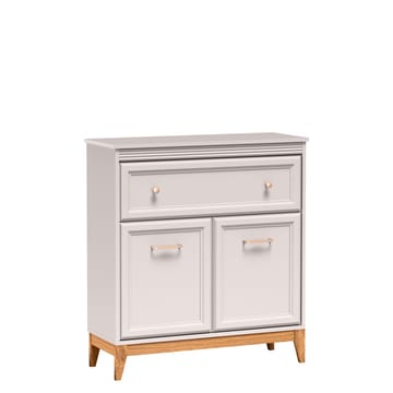 Zeylor Skænk 92 cm - beige med ben i natureg og guld-kobberfarvede greb - Opbevaring - Opbevaringsmøbler - Skænke & sideboards