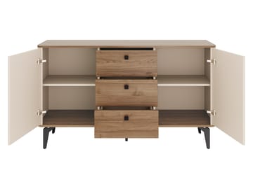 Zeyrin Skænk 141 cm - Beige|brun|sort - Opbevaring - Opbevaringsmøbler - Skænke & sideboards