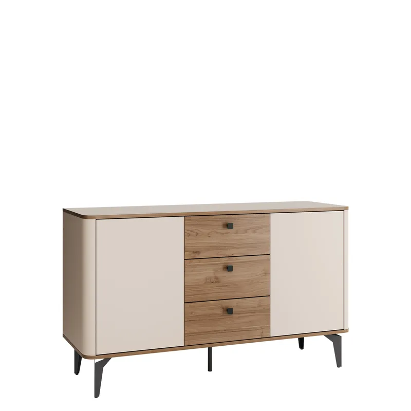Zeyrin Skænk 141 cm, Beige|brun|sort