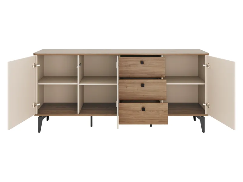 Zeyrin Skænk 180 cm - Brun|beige|sort - Opbevaring - Opbevaringsmøbler - Skænke & sideboards