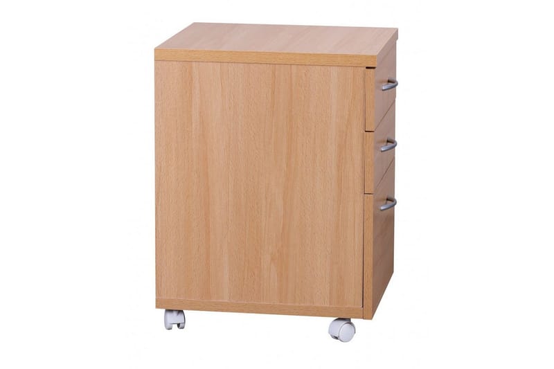 Rullecontainer Wohnling Bøg Optik Folieret Spånplade 4 Skuffer Moderne - Opbevaring - Opbevaring til småting