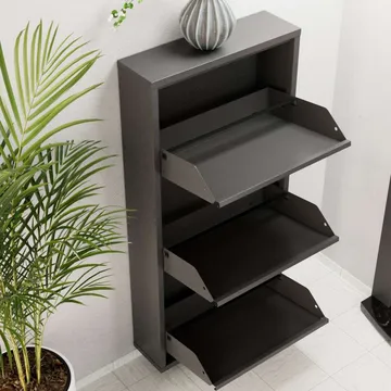Rylanis skoskab 50x103 cm - Antracit - Opbevaring - Entréopbevaring