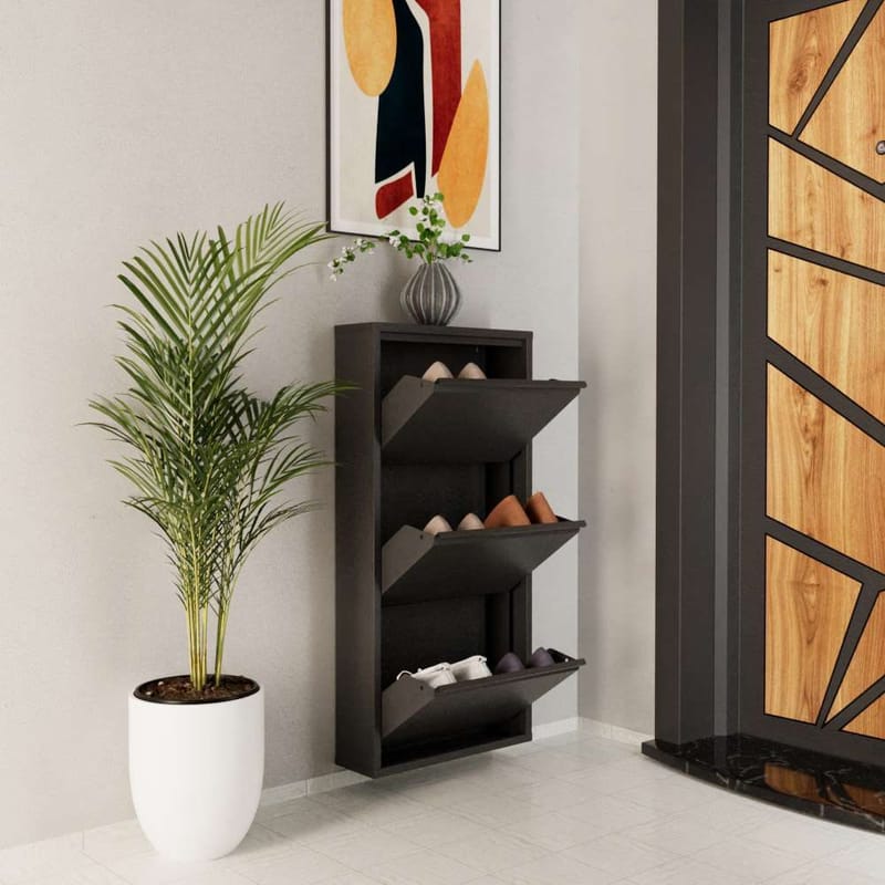 Rylanis skoskab 50x103 cm - Antracit - Opbevaring - Entréopbevaring