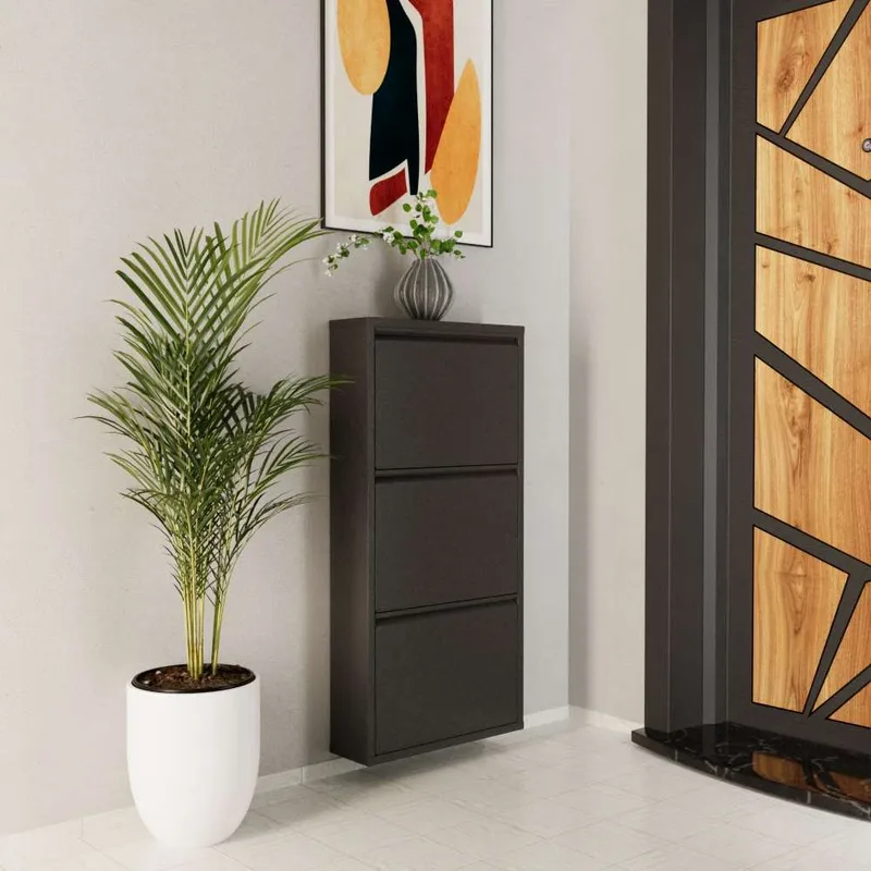 Rylanis skoskab 50x103 cm - Antracit - Opbevaring - Entréopbevaring