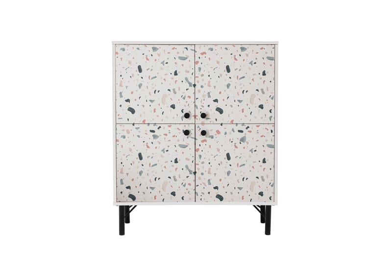 Terrazzo Highboard 95x111 cm Hvid - Hanah Home - Opbevaring - Skab - Skabe
