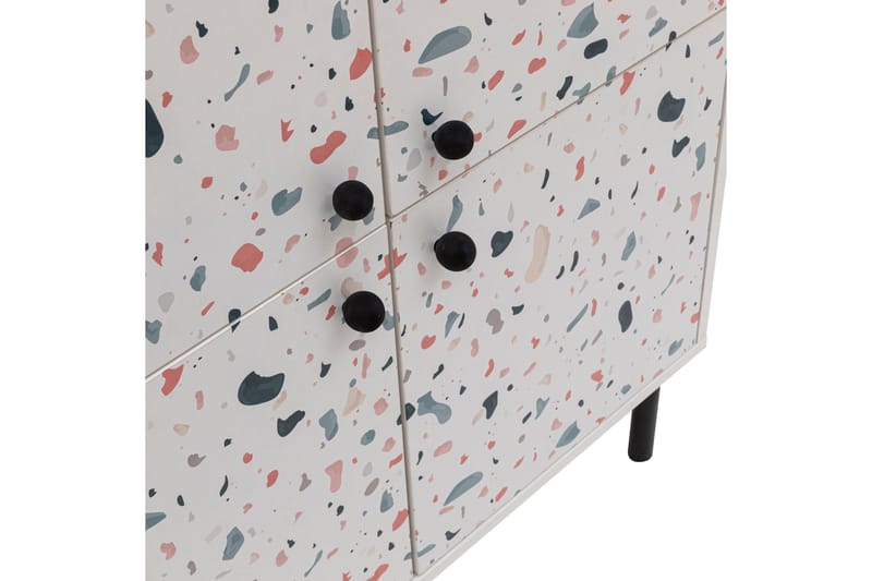 Terrazzo Highboard 95x111 cm Hvid - Hanah Home - Opbevaring - Skab - Skabe