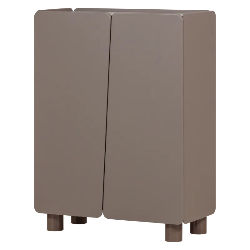 2-dørs skab Root 100 cm, Trøffelbrun