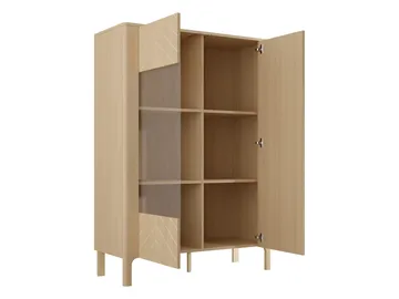Aggarwal Vitrineskab 103 cm med Belysning - Opbevaring - Skab - Vitrineskabe