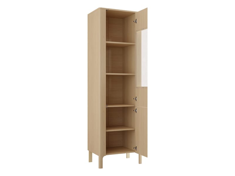 Aggarwal Vitrineskab 60 cm med Belysning - Opbevaring - Skab - Vitrineskabe