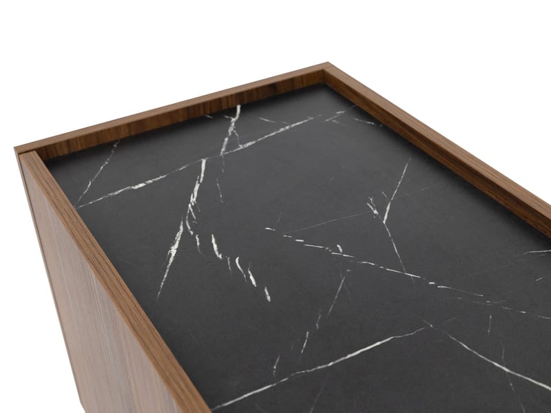 Akihito Vitrineskab 97x117 cm - Brun - Opbevaring - Skab - Vitrineskabe