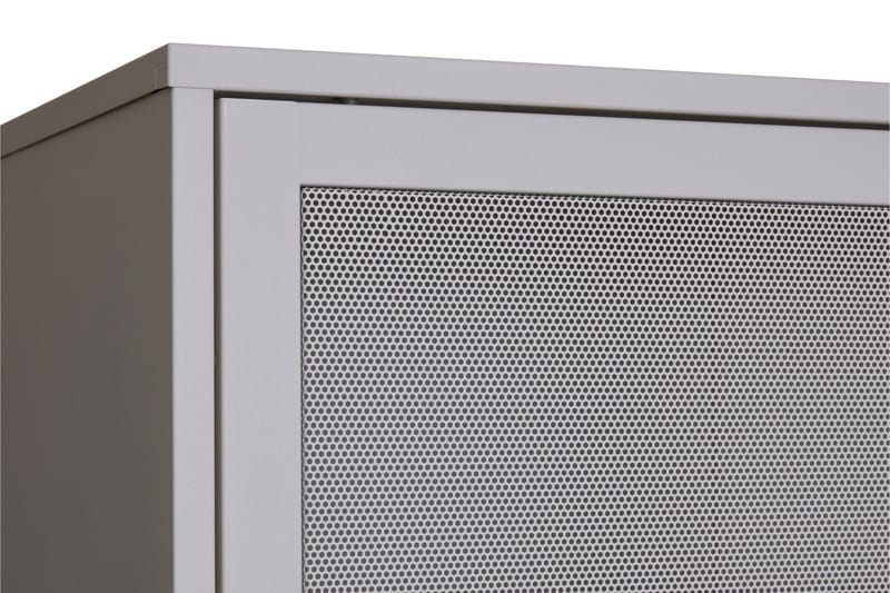 Annabel Vitrineskab 90x180 cm - Lysegrå - Opbevaring - Skab - Vitrineskabe