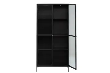 Azza Vitrineskab 90x190 cm - Sort - Opbevaring - Skab - Vitrineskabe