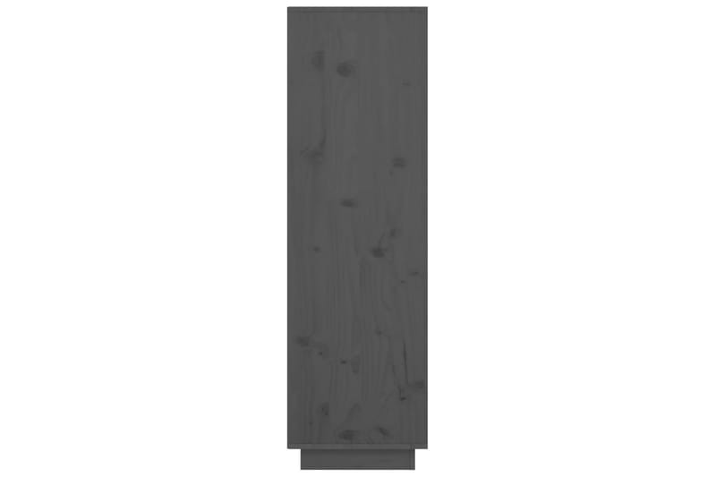 beBasic skænk 38x35x117 cm massivt fyrretræ grå - GrÃ¥ - Skabe