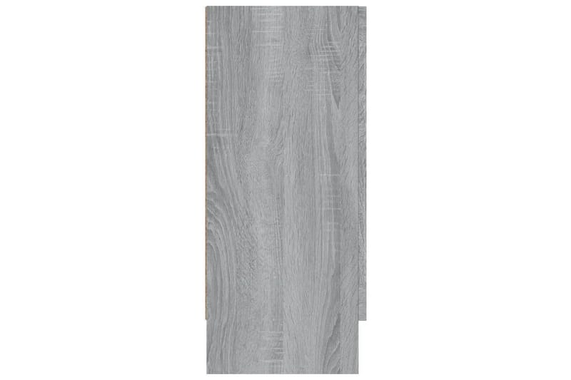 beBasic vitrineskab 120x30,5x70 cm konstrueret træ grå sonoma-eg - GrÃ¥ - Vitrineskabe