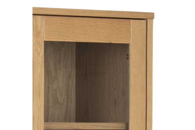 Bellor Vitrineskab 80x178 cm - Natur - Opbevaring - Skab - Vitrineskabe