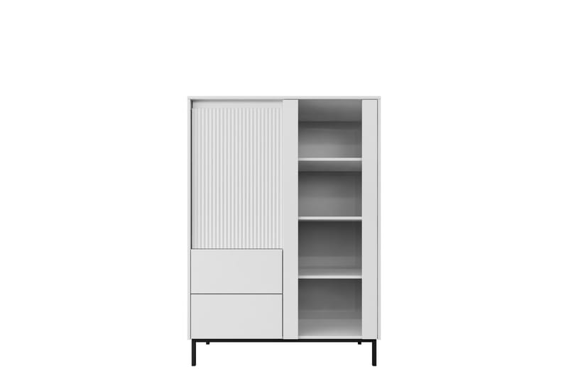 Bjurholm Vitrineskab 104x146 cm - Hvid - Opbevaring - Skab - Vitrineskabe
