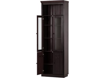 Bogreol Loft24 Anita Havana/lak - Havana/lak - Opbevaring - Skab - Vitrineskabe