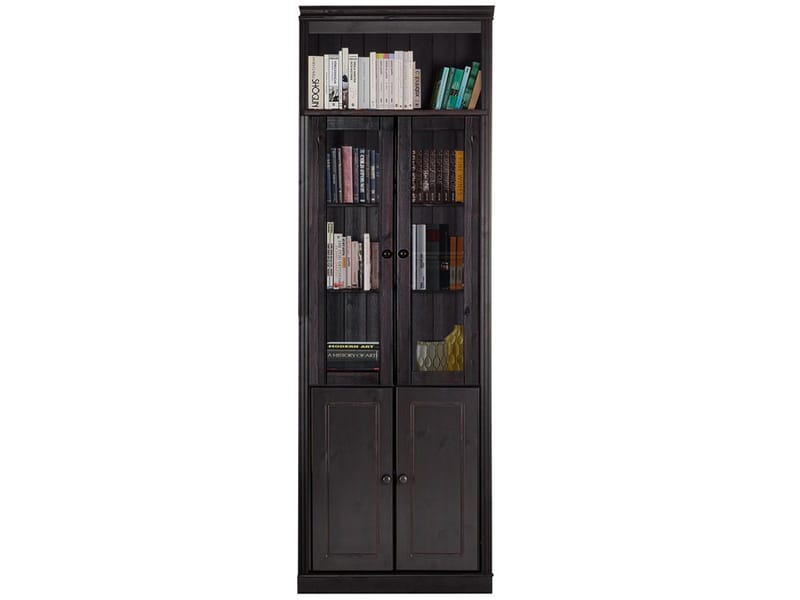 Bogreol Loft24 Anita Havana/lak - Havana/lak - Opbevaring - Skab - Vitrineskabe