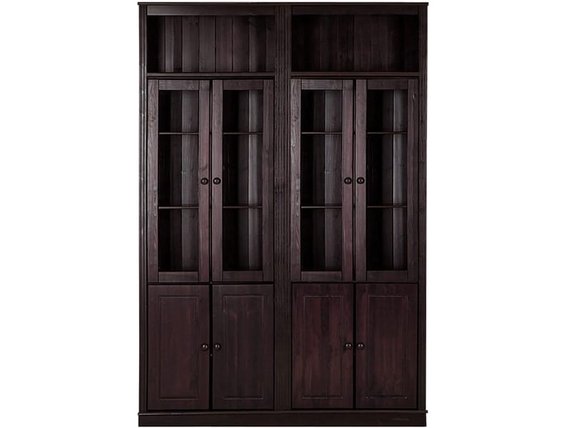 Bogreol Loft24 Anita Havana/lak - Havana/lak - Opbevaring - Skab - Vitrineskabe