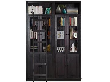 Bogreol Loft24 Anita Havana/lak - Havana/lak - Opbevaring - Skab - Vitrineskabe