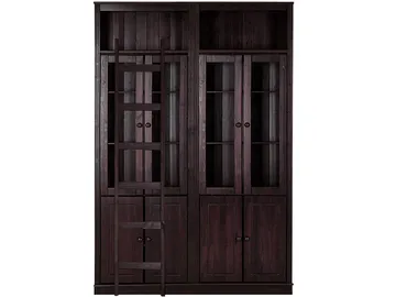 Bogreol Loft24 Anita Havana/lak - Havana/lak - Opbevaring - Skab - Vitrineskabe