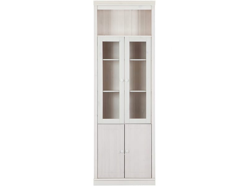 Bogreol Loft24 Anita Hvid/lak - Hvid/lak - Opbevaring - Skab - Vitrineskabe