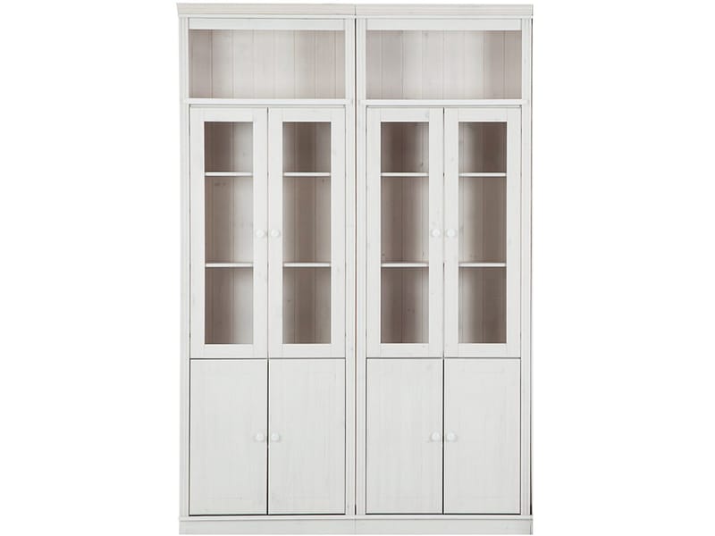 Bogreol Loft24 Anita Hvid/lak - Hvid/lak - Opbevaring - Skab - Vitrineskabe
