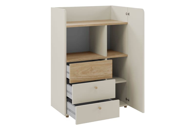 Buhan Højskab - Beige / Brun - Opbevaring - Skab - Skabe