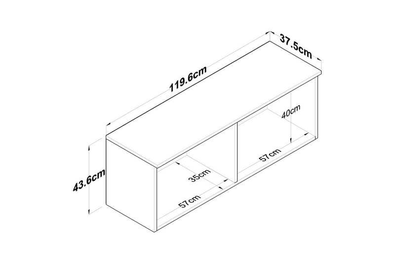 Calros Hörnskåp - Hvid - Hus & renovering - Køkken & bad - Køkken & bryggers