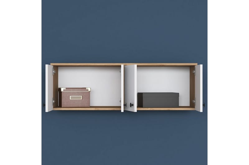 Calros Hörnskåp - Valnød/Hvid - Hus & renovering - Køkken & bad - Køkken & bryggers