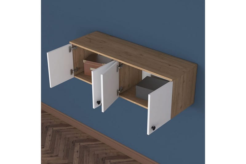 Calros Hörnskåp - Valnød/Hvid - Hus & renovering - Køkken & bad - Køkken & bryggers