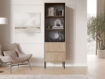 Claven Vitrineskab 60x185 cm - brun - Opbevaring - Skab - Vitrineskabe