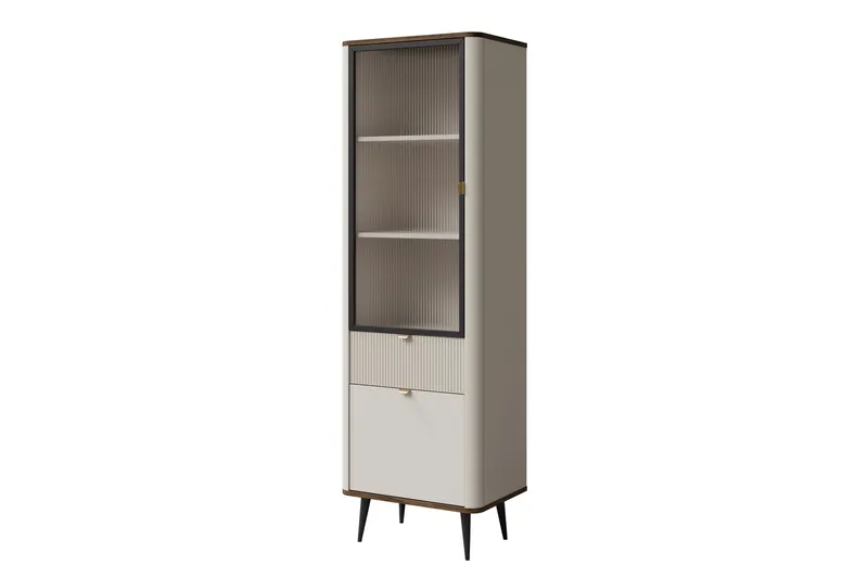Beige Cucina Vitrineskab 60x191 cm