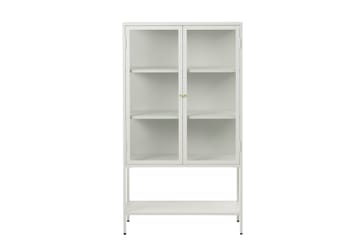 Cybella Vitrineskab 90x160 cm - Hvid - Opbevaring - Skab - Vitrineskabe