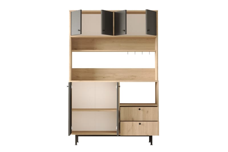 Donae Højskab - Eg/Antracit - Opbevaring - Skab - Skabe