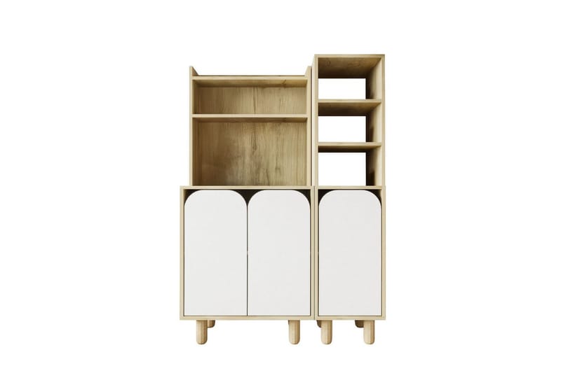 Estra Highboard, Beige/Hvid