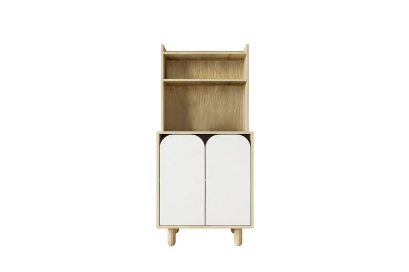 Estra Highboard, Brun/Hvid