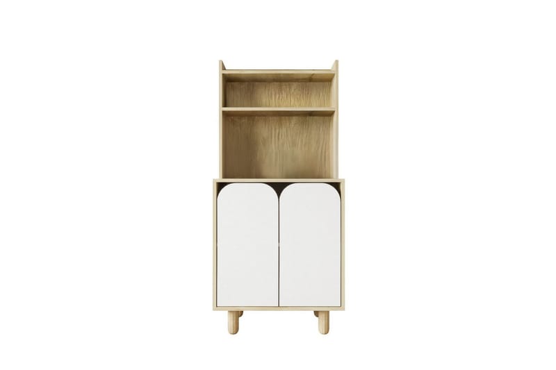 Estra Highboard, Brun/Hvid
