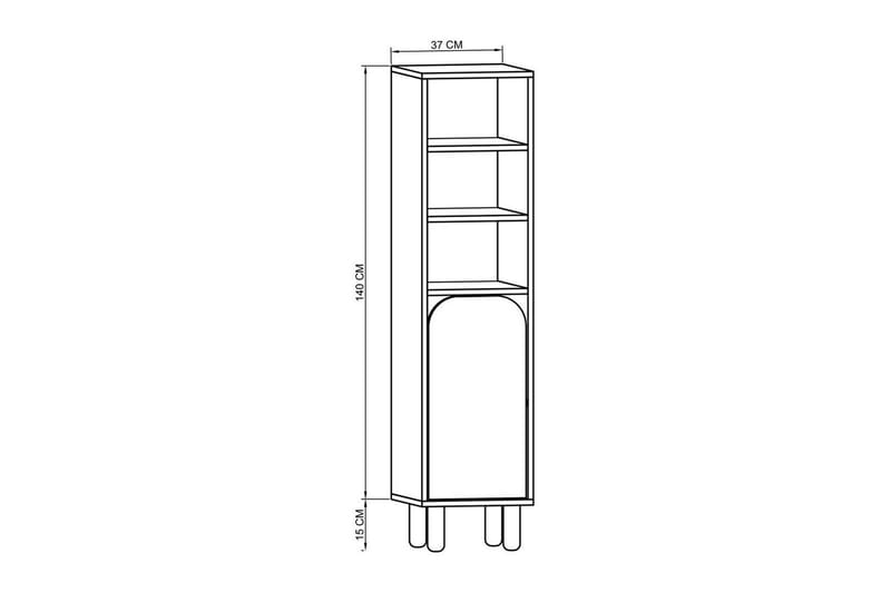 Estra Highboard - Hvid - Opbevaring - Skab - Skabe