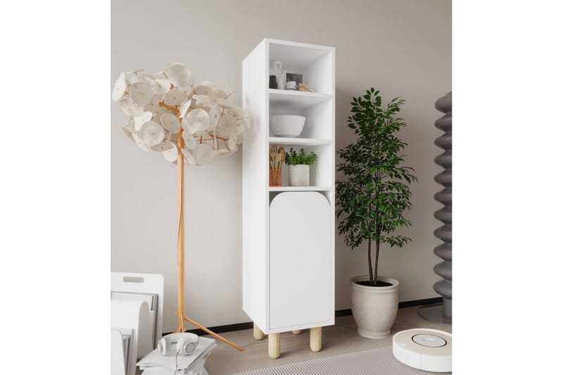 Estra Highboard - Hvid - Opbevaring - Skab - Skabe