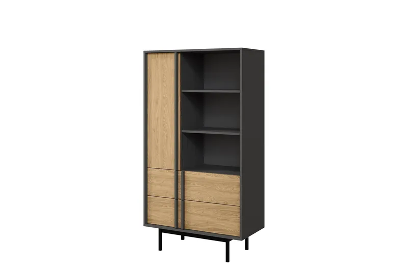 Farshian Highboard, Grå/Brun
