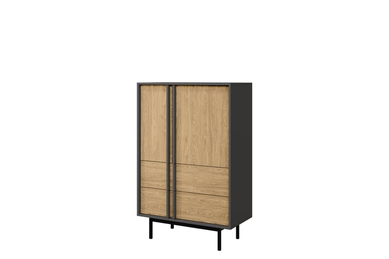Farshian Highboard - Grå/Brun - Opbevaring - Skab - Skabe