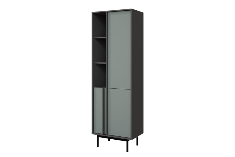 Farshian Highboard - Grå/Grøn - Opbevaring - Skab - Skabe