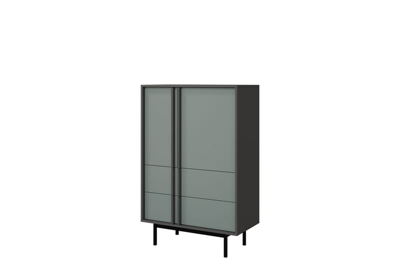 Farshian Highboard - Grå/Grøn - Opbevaring - Skab - Skabe