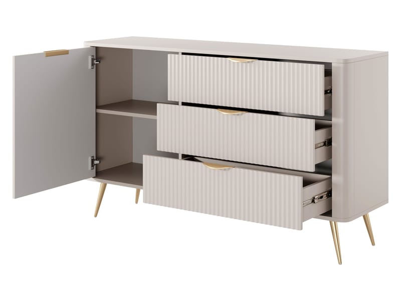 Forba skænk 139 cm - hvid - Opbevaring - Skab - Barskab