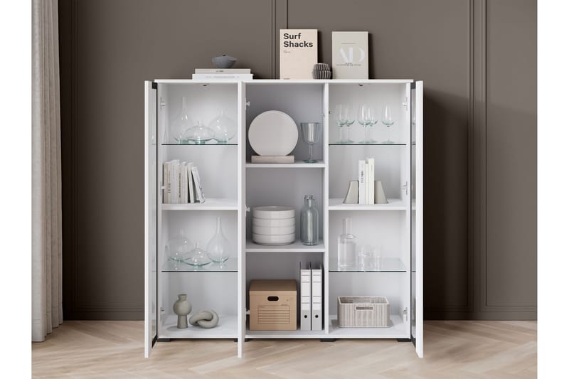 Gammelt Highboard - Sort - Opbevaring - Skab - Skabe