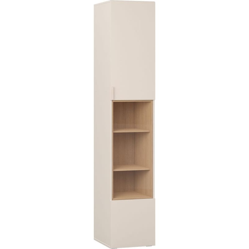 Glasvitrine 4 You Fresh smal - Sandbeige - Opbevaring - Skab - Vitrineskabe